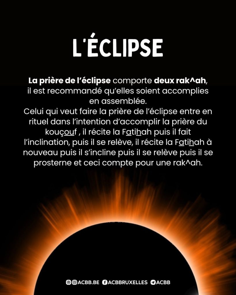 éclipse prière